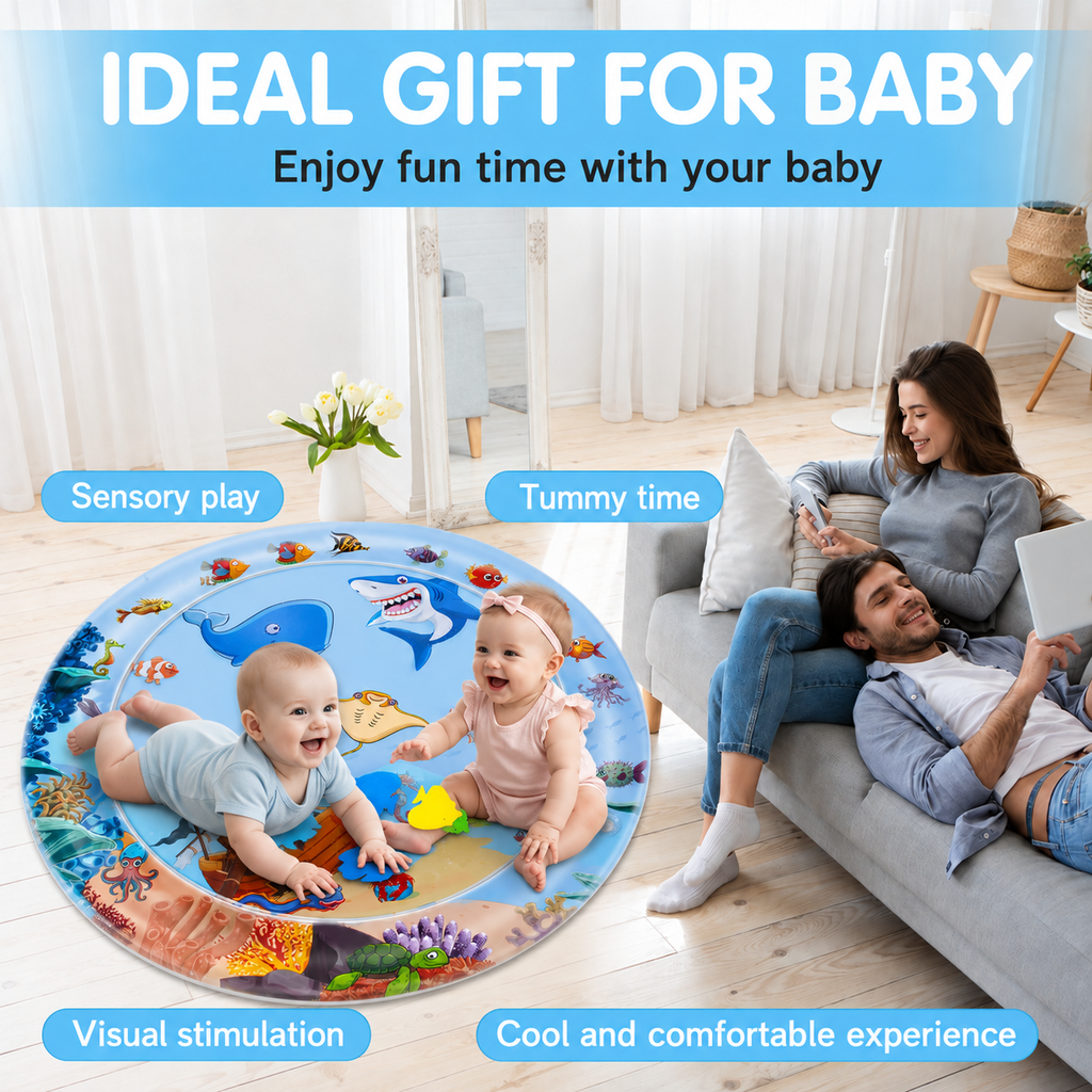 Tapete Juego Sensorial De Agua Para Bebe